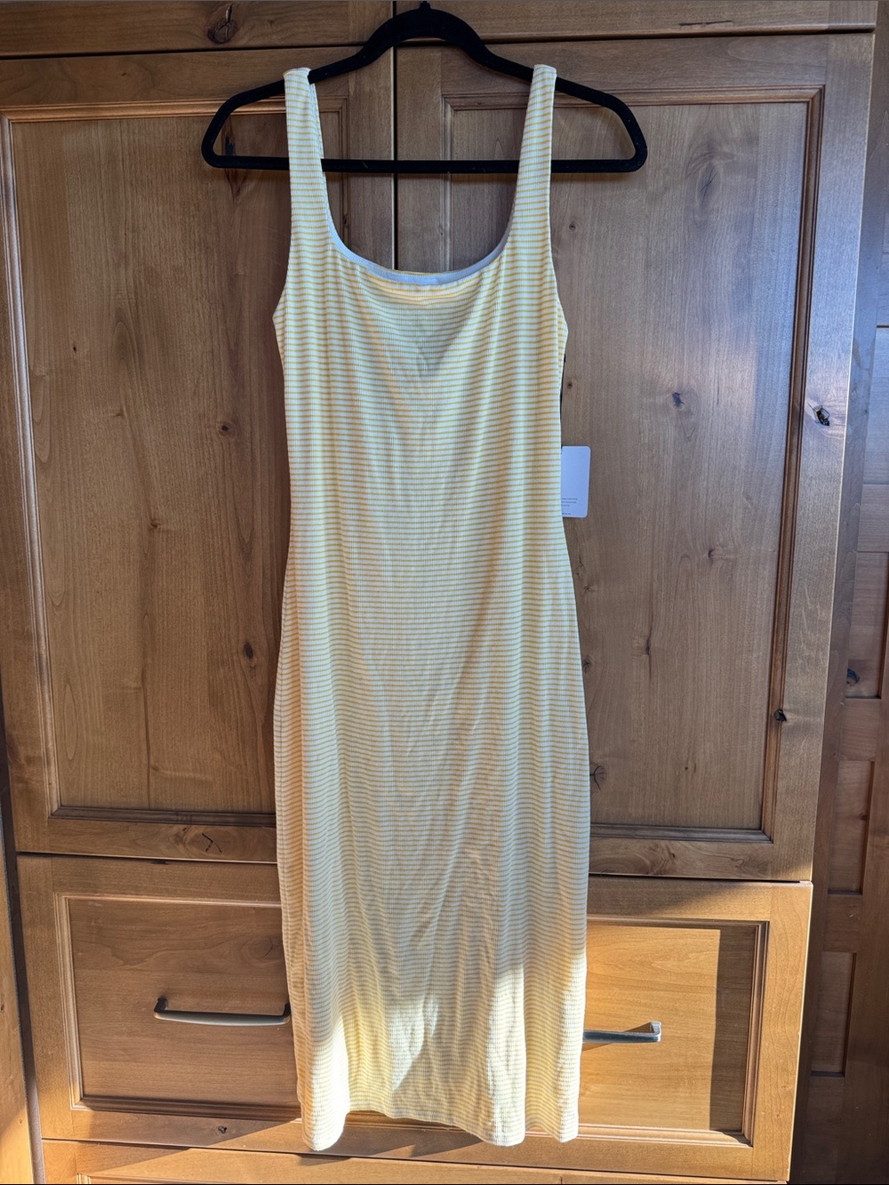 Bella Dahl Yellow Stripe Tank Midi Dress